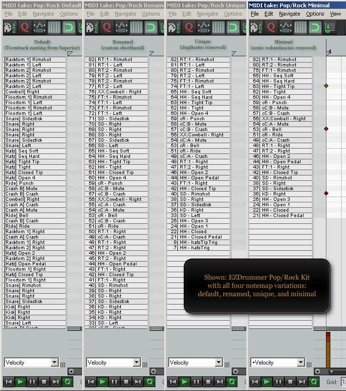 ezdrummer latin percussion midi map